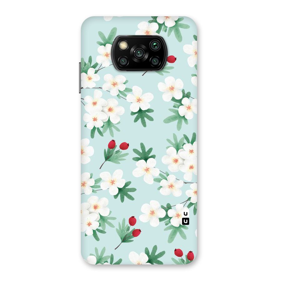 Flowers Pastel Back Case for Poco X3
