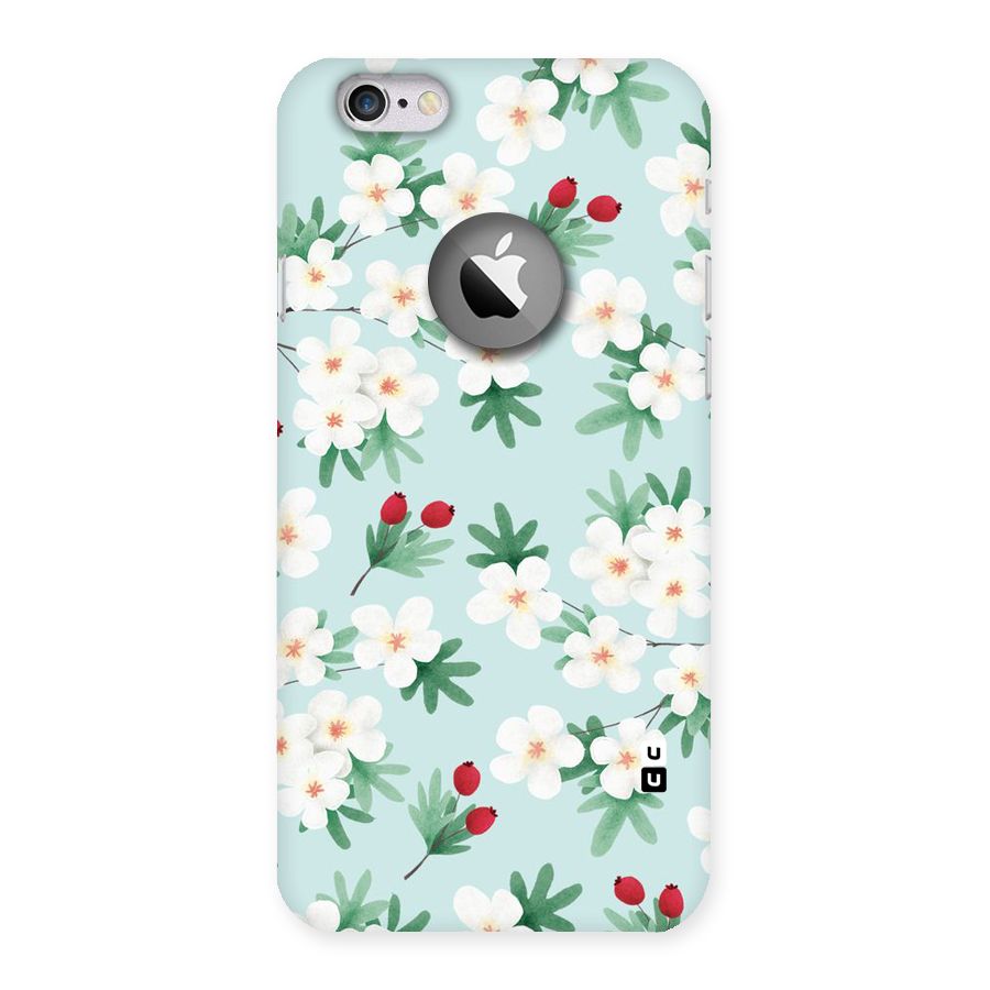 Flowers Pastel Back Case for iPhone 6 Logo Cut