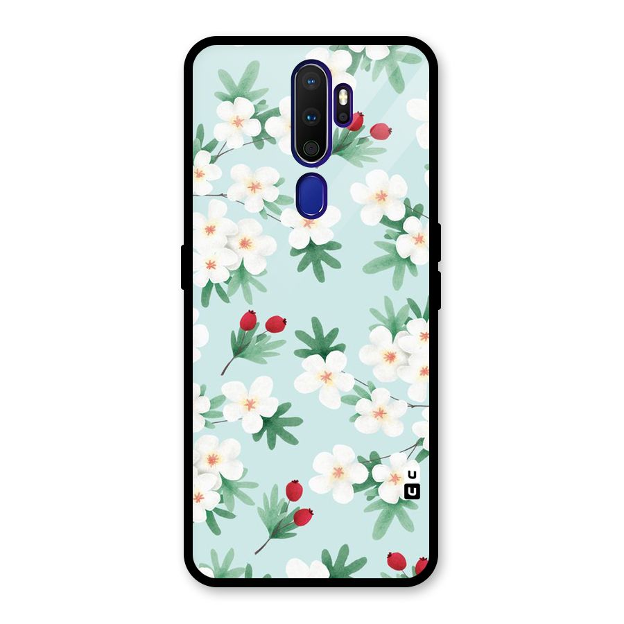 Flowers Pastel Glass Back Case for Oppo A9 (2020)