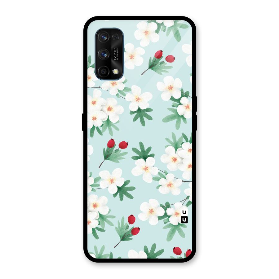 Flowers Pastel Glass Back Case for Realme 7 Pro