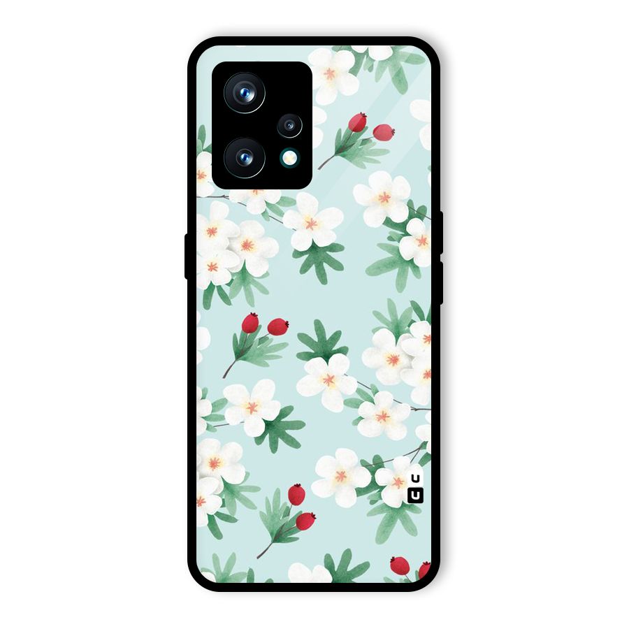 Flowers Pastel Glass Back Case for Realme 9 Pro Plus 5G
