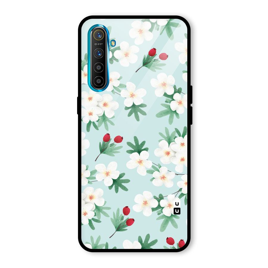 Flowers Pastel Glass Back Case for Realme X2