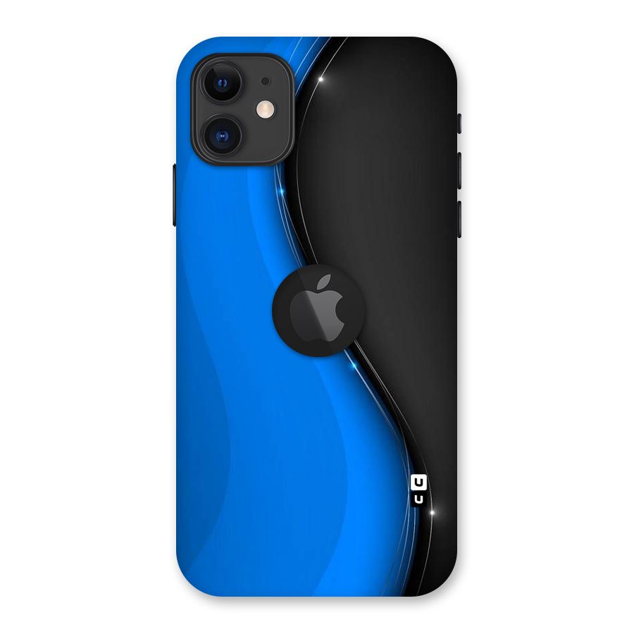 Flowing Colors Back Case for iPhone 11 Logo Cut