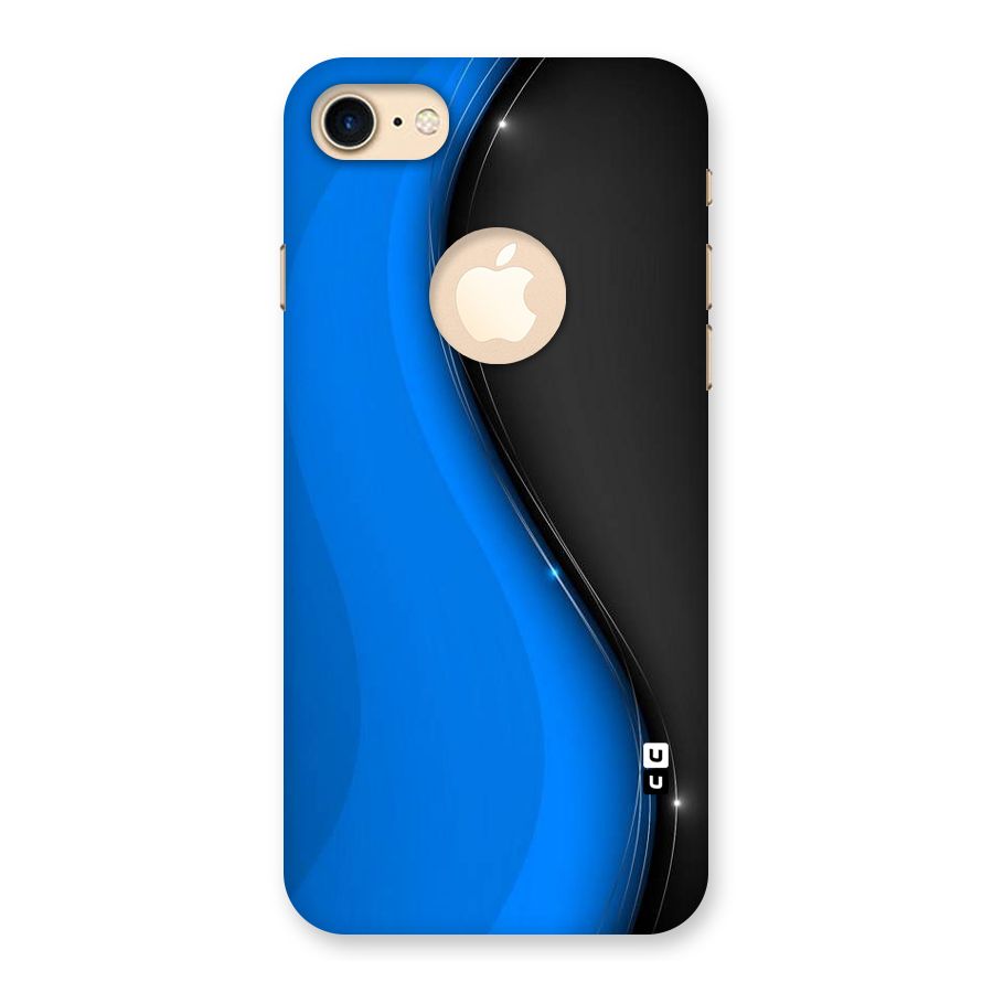 Flowing Colors Back Case for iPhone 7 Logo Cut