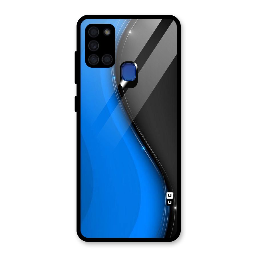 Flowing Colors Glass Back Case for Galaxy A21s