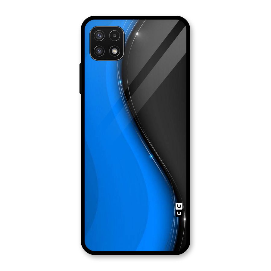 Flowing Colors Glass Back Case for Galaxy A22 5G