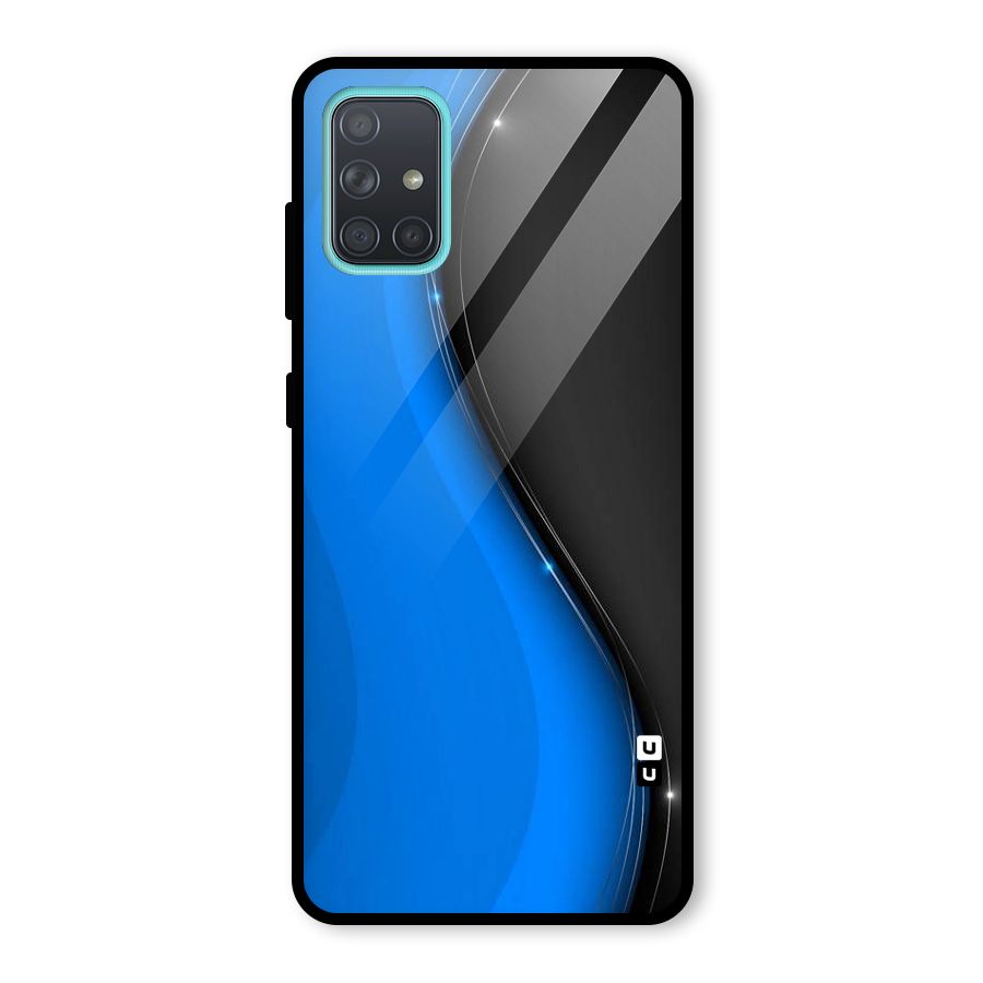 Flowing Colors Glass Back Case for Galaxy A71