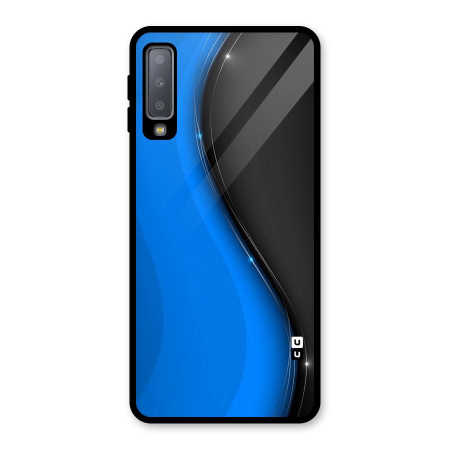 Flowing Colors Glass Back Case for Galaxy A7 (2018)