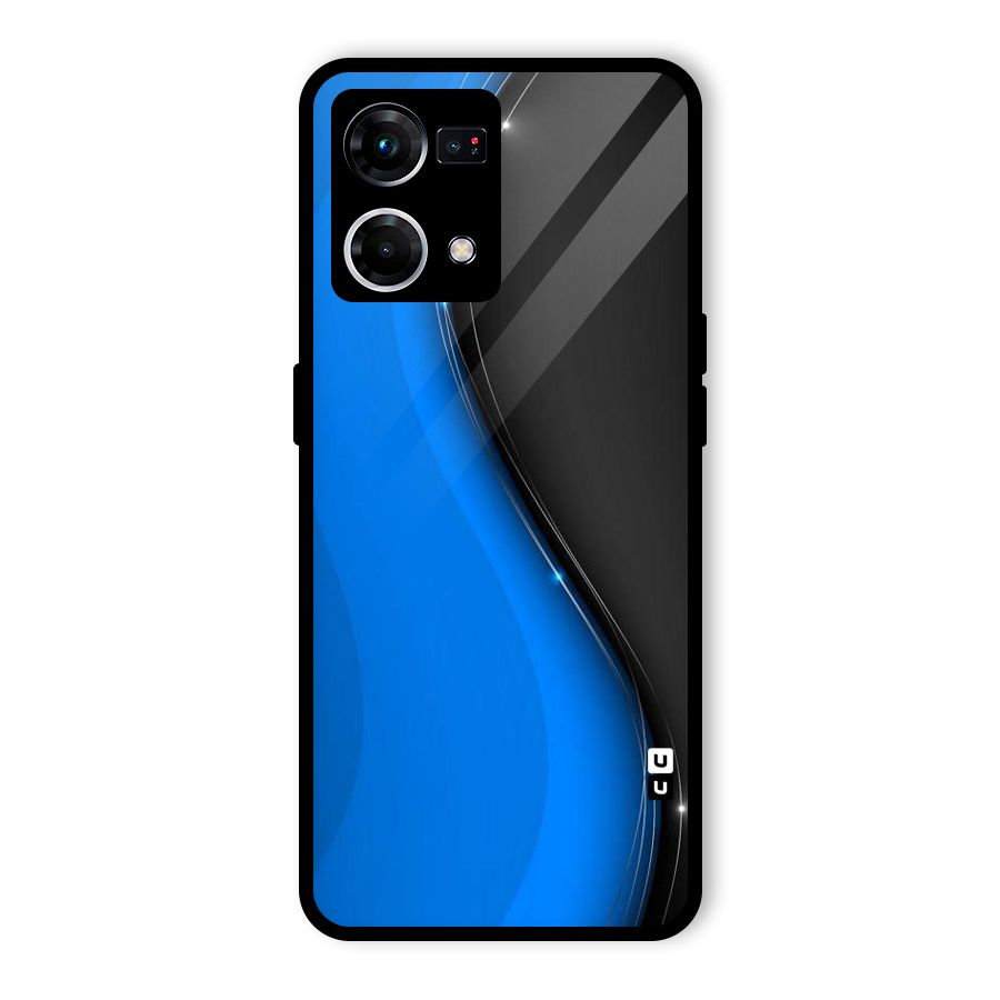 Flowing Colors Glass Back Case for Oppo F21 Pro 4G