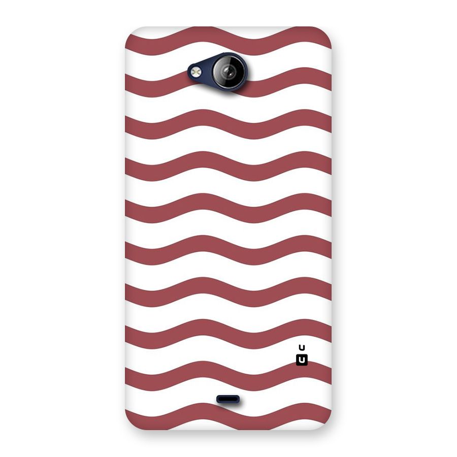 Flowing Stripes Red White Back Case for Canvas Play Q355