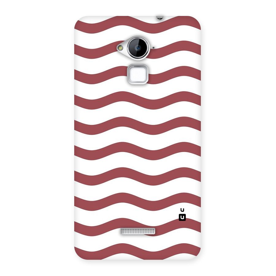 Flowing Stripes Red White Back Case for Coolpad Note 3
