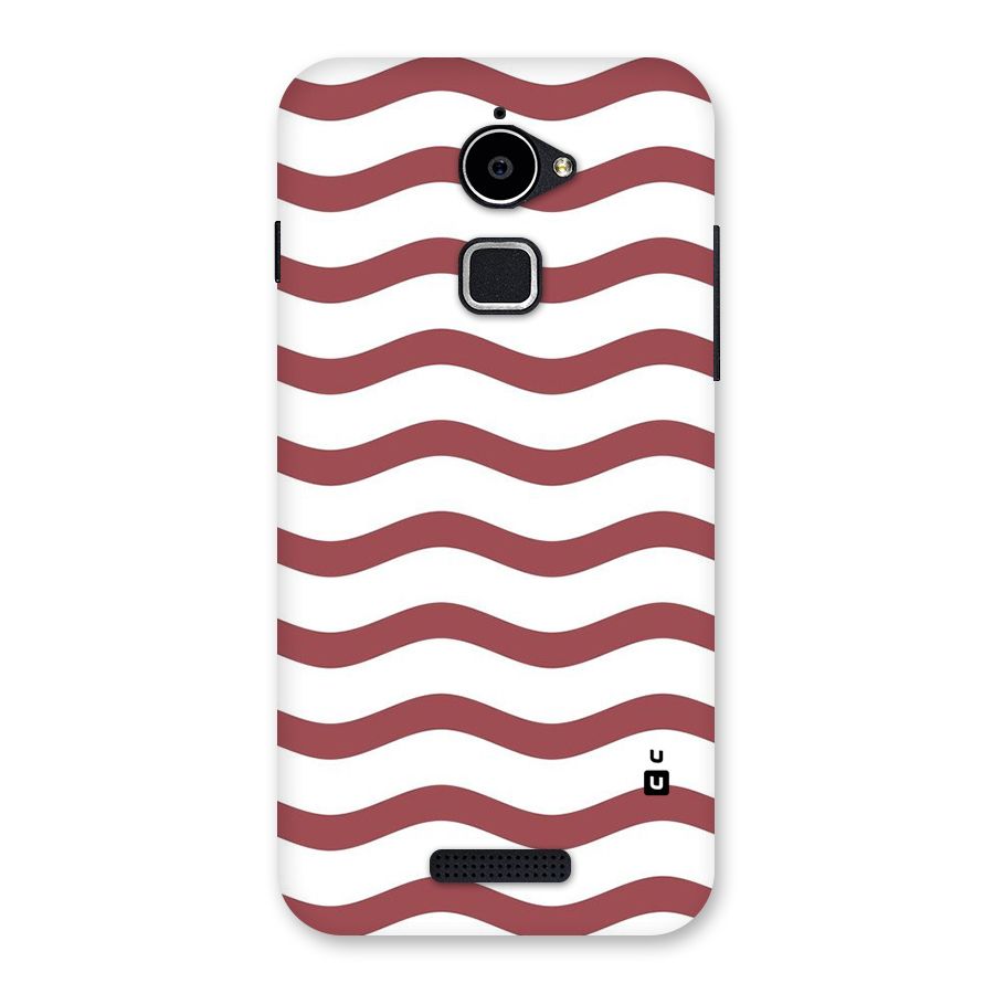 Flowing Stripes Red White Back Case for Coolpad Note 3 Lite