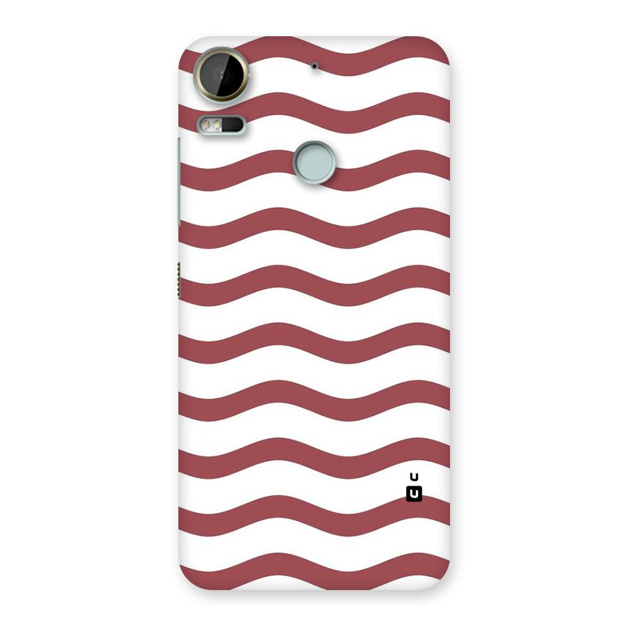 Flowing Stripes Red White Back Case for Desire 10 Pro