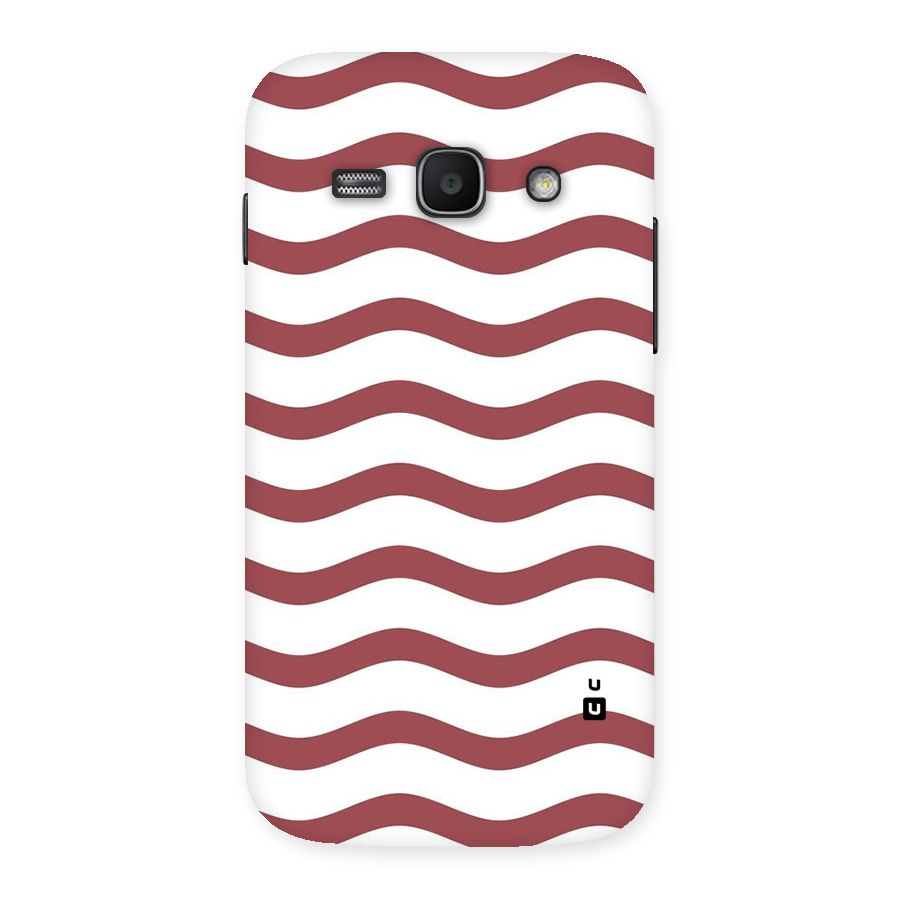 Flowing Stripes Red White Back Case for Galaxy Ace 3