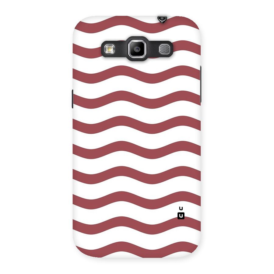 Flowing Stripes Red White Back Case for Galaxy Grand Quattro