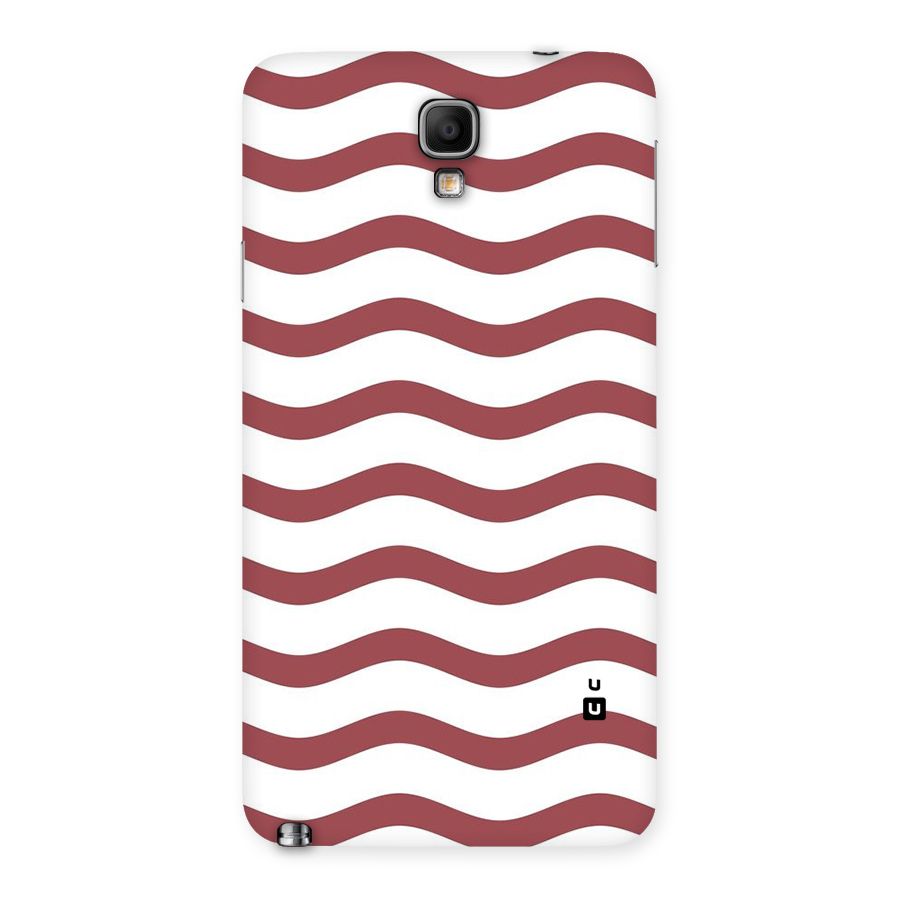 Flowing Stripes Red White Back Case for Galaxy Note 3 Neo