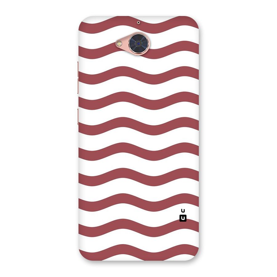 Flowing Stripes Red White Back Case for Gionee S6 Pro
