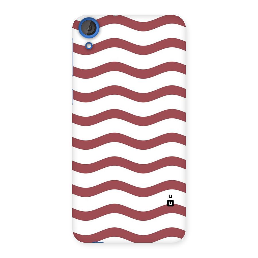 Flowing Stripes Red White Back Case for HTC Desire 820