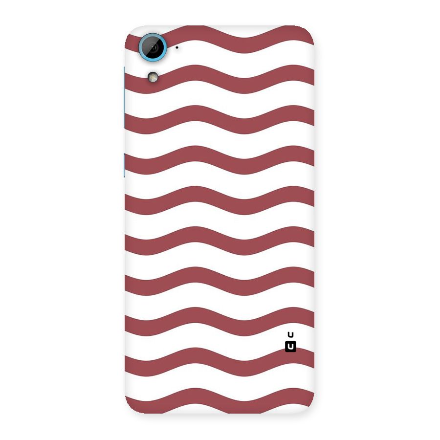 Flowing Stripes Red White Back Case for HTC Desire 826