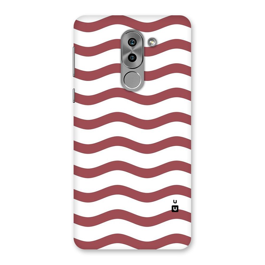 Flowing Stripes Red White Back Case for Honor 6X