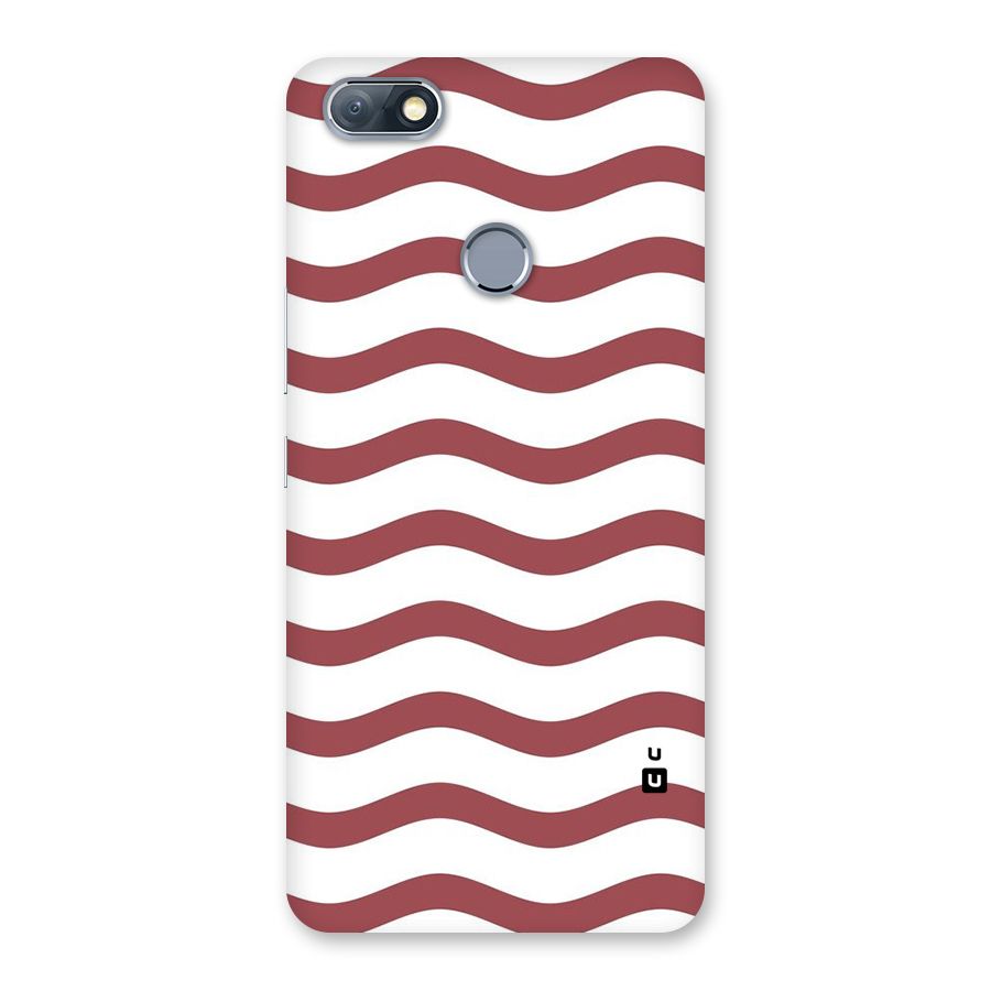 Flowing Stripes Red White Back Case for Infinix Note 5