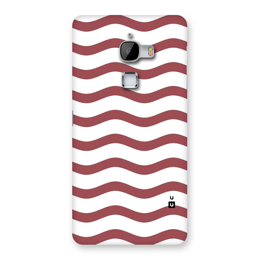 Flowing Stripes Red White Back Case for LeTv Le Max