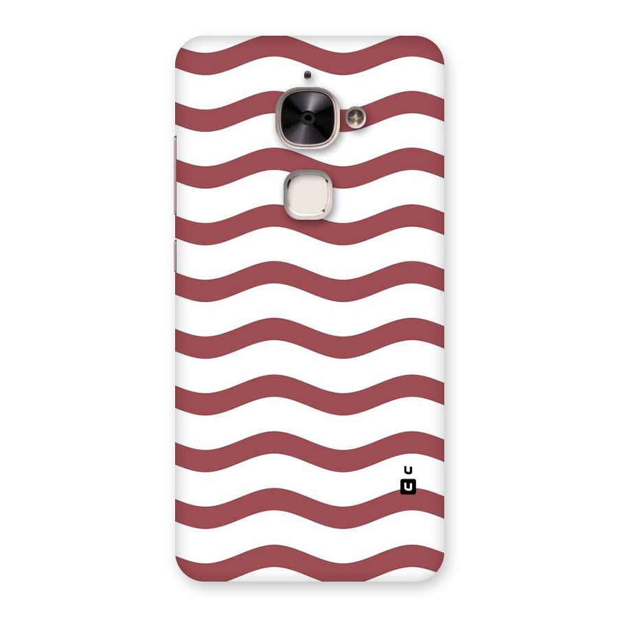 Flowing Stripes Red White Back Case for Le 2