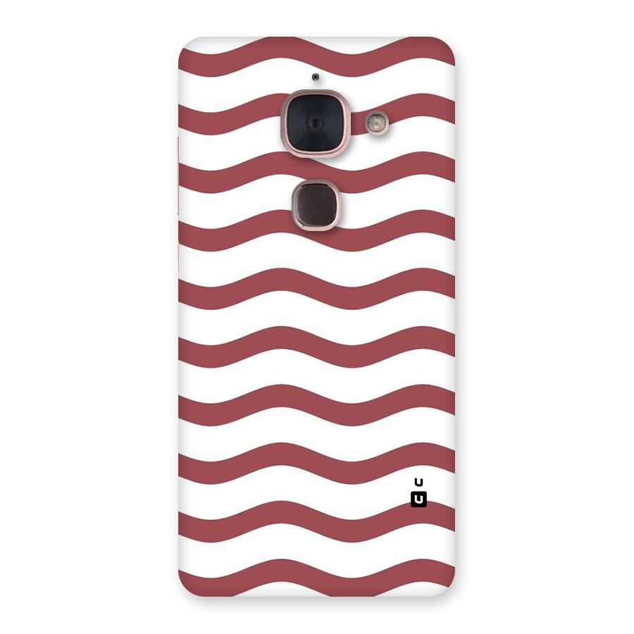 Flowing Stripes Red White Back Case for Le Max 2