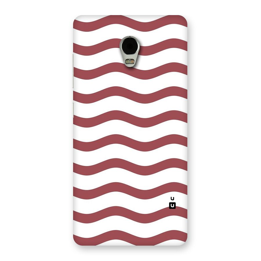 Flowing Stripes Red White Back Case for Lenovo Vibe P1