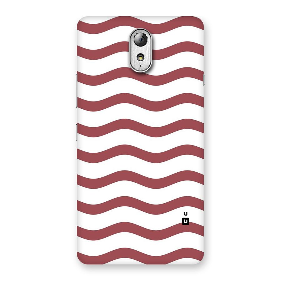 Flowing Stripes Red White Back Case for Lenovo Vibe P1M