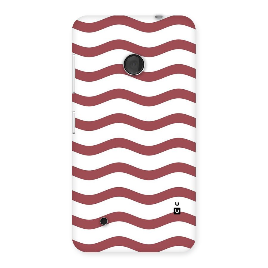 Flowing Stripes Red White Back Case for Lumia 530