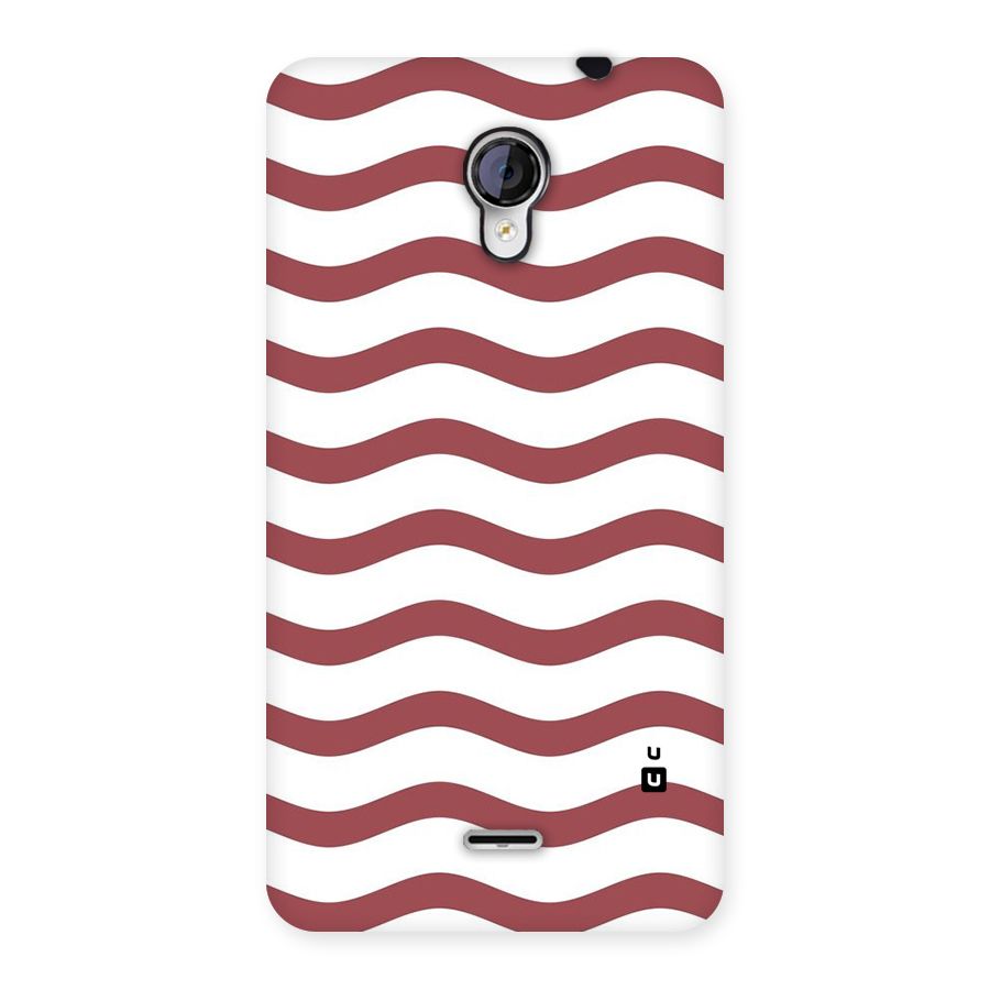 Flowing Stripes Red White Back Case for Micromax Unite 2 A106