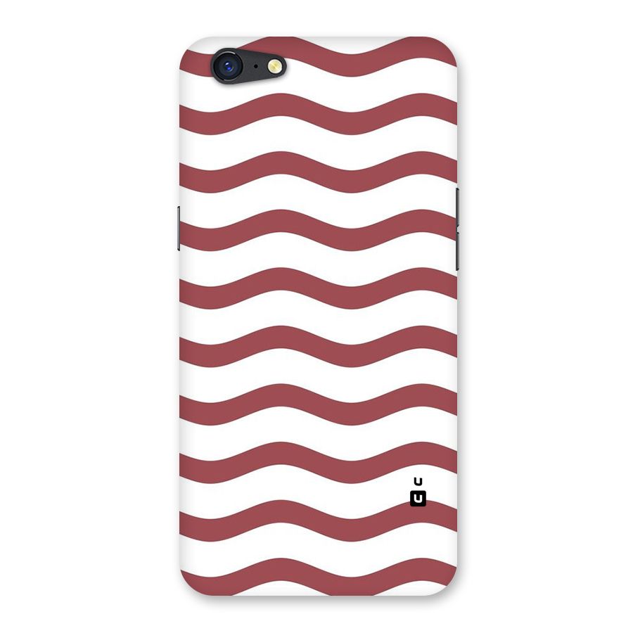 Flowing Stripes Red White Back Case for Oppo A71