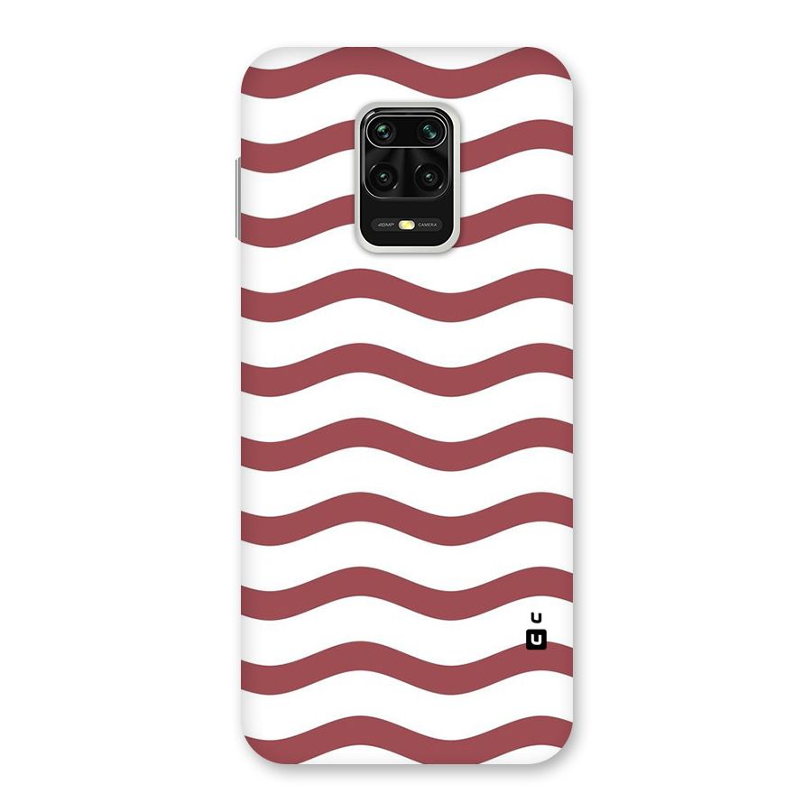 Flowing Stripes Red White Back Case for Poco M2 Pro