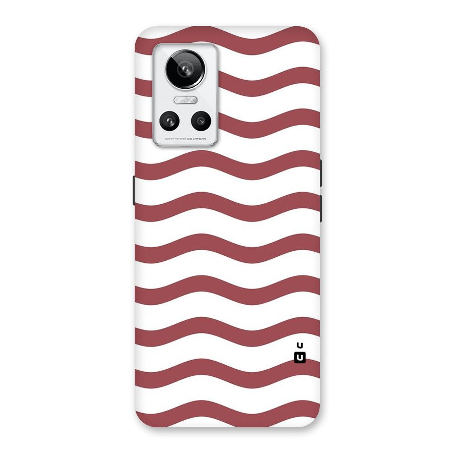 Flowing Stripes Red White Back Case for Realme GT Neo 3