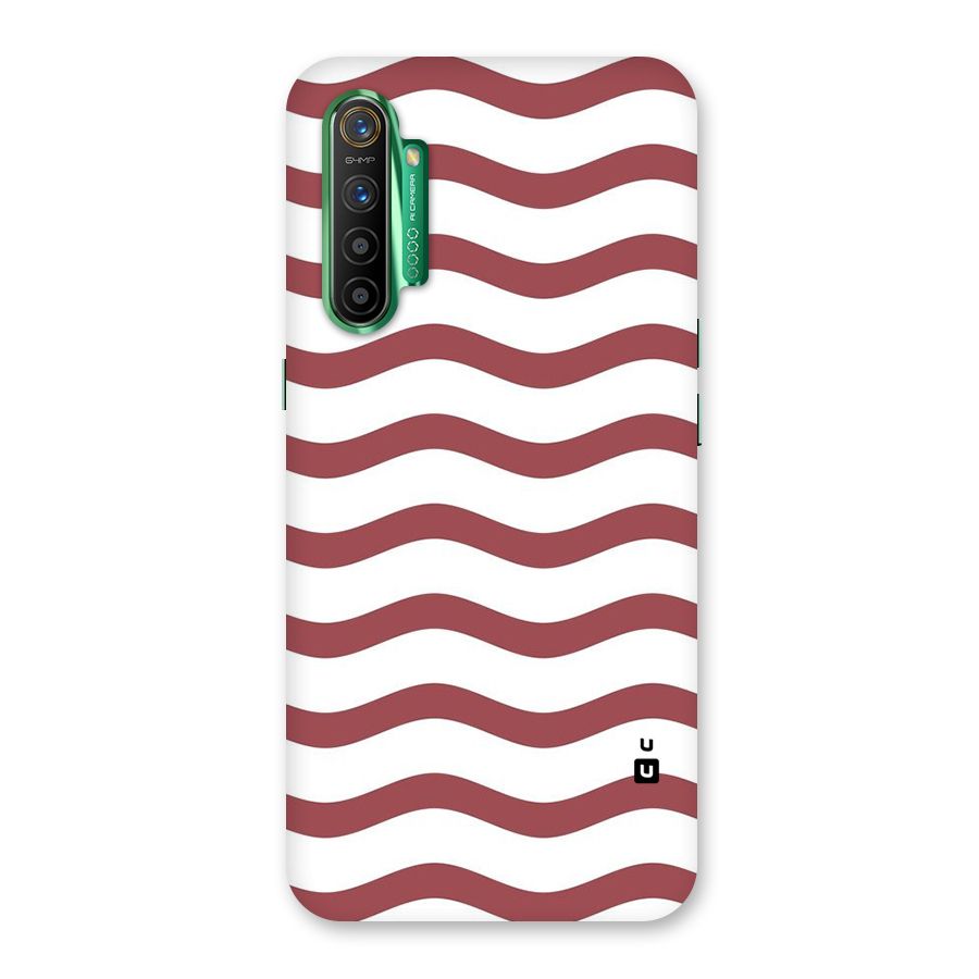 Flowing Stripes Red White Back Case for Realme X2