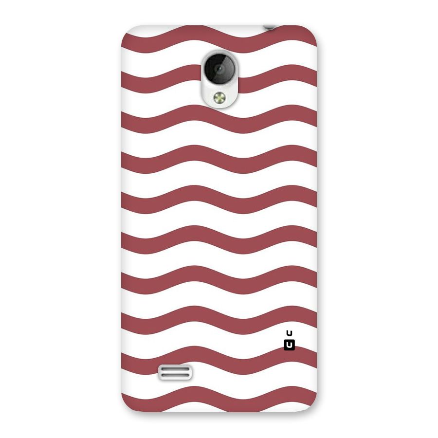 Flowing Stripes Red White Back Case for Vivo Y21