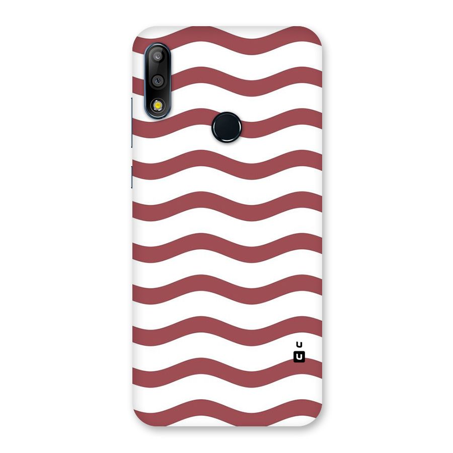 Flowing Stripes Red White Back Case for Zenfone Max Pro M2