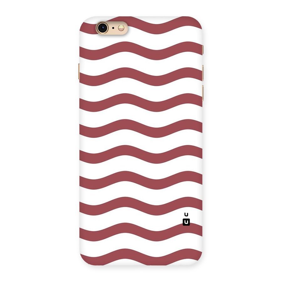 Flowing Stripes Red White Back Case for iPhone 6 Plus 6S Plus