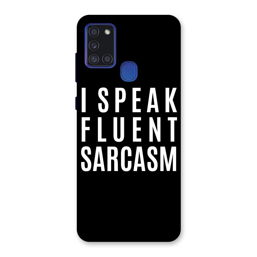 Fluent Sarcasm Back Case for Galaxy A21s