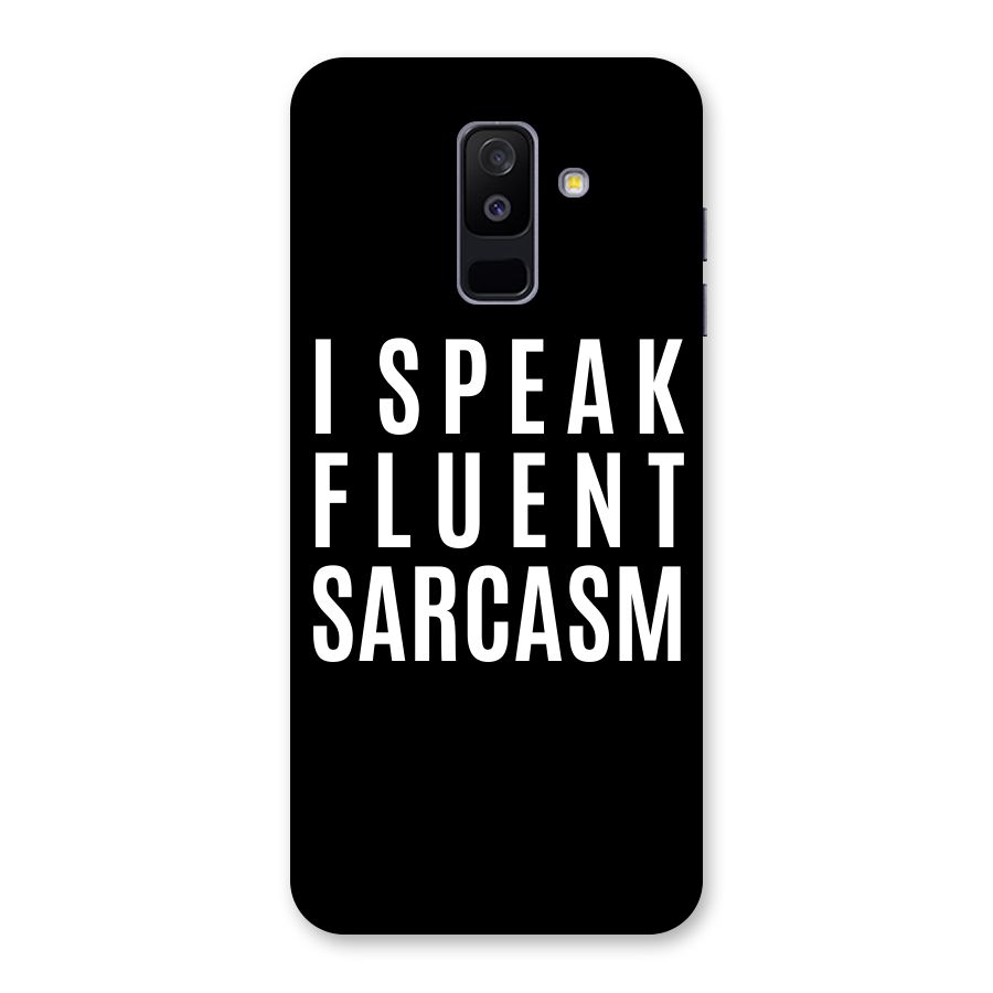 Fluent Sarcasm Back Case for Galaxy A6 Plus