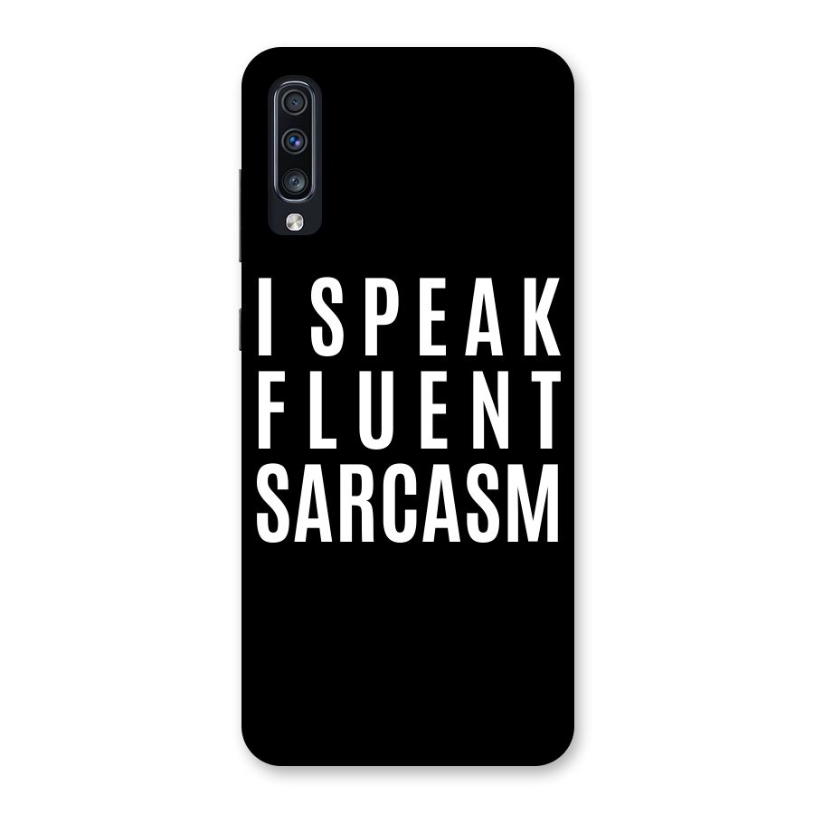 Fluent Sarcasm Back Case for Galaxy A70