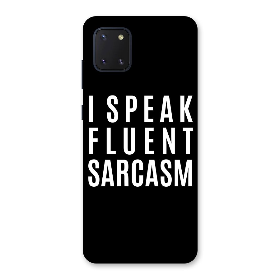 Fluent Sarcasm Back Case for Galaxy Note 10 Lite