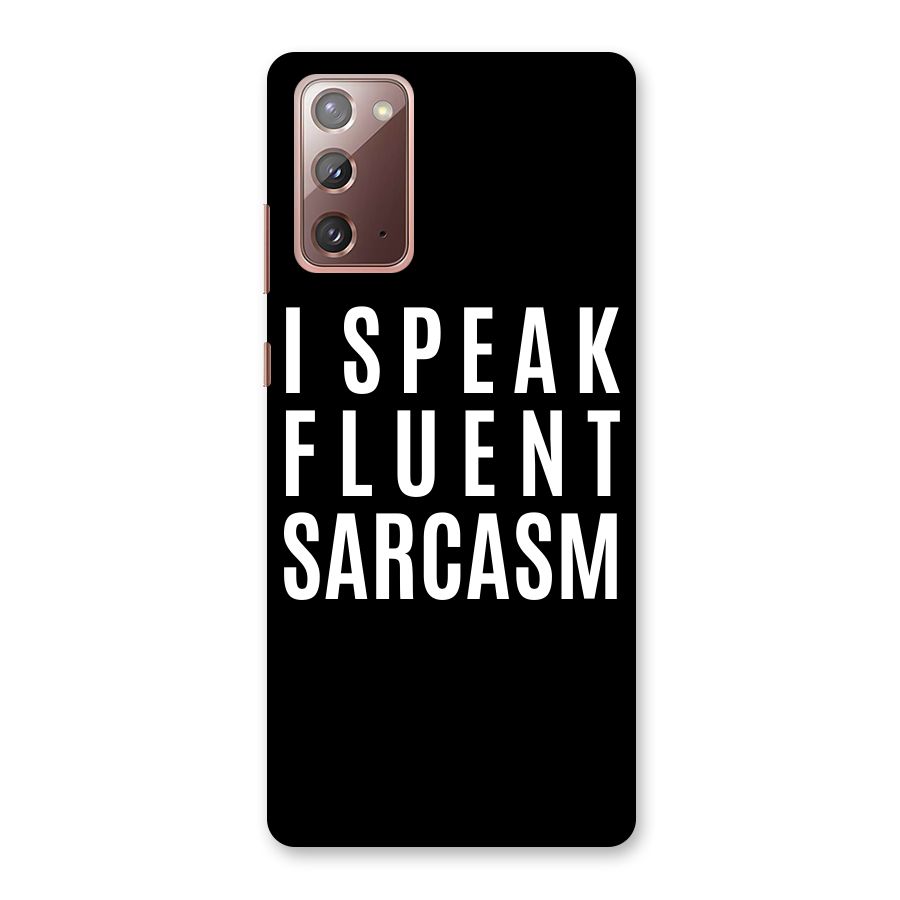 Fluent Sarcasm Back Case for Galaxy Note 20