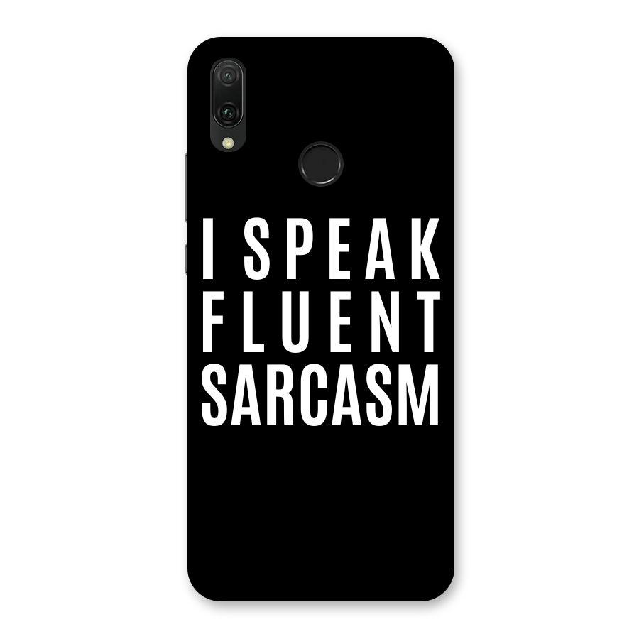 Fluent Sarcasm Back Case for Huawei Y9 (2019)