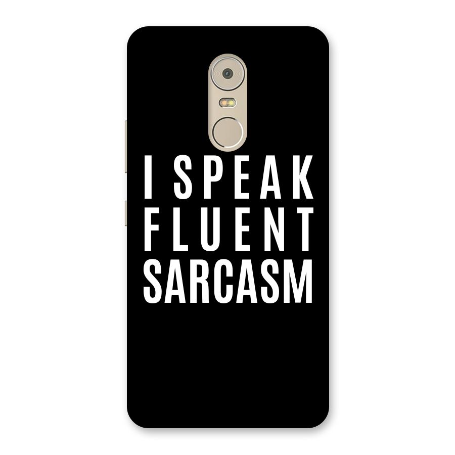 Fluent Sarcasm Back Case for Lenovo K6 Note