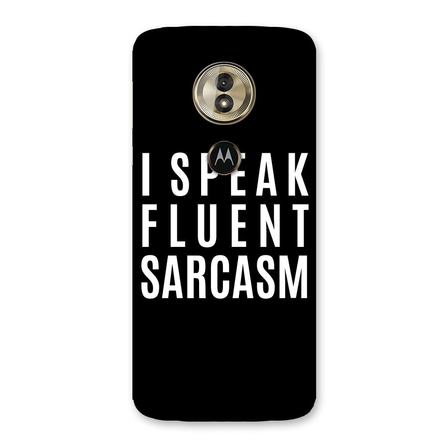 Fluent Sarcasm Back Case for Moto G6 Play