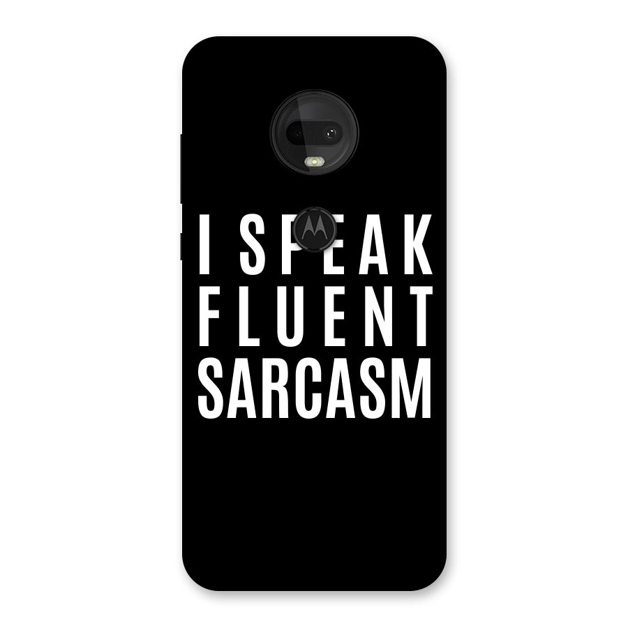 Fluent Sarcasm Back Case for Moto G7