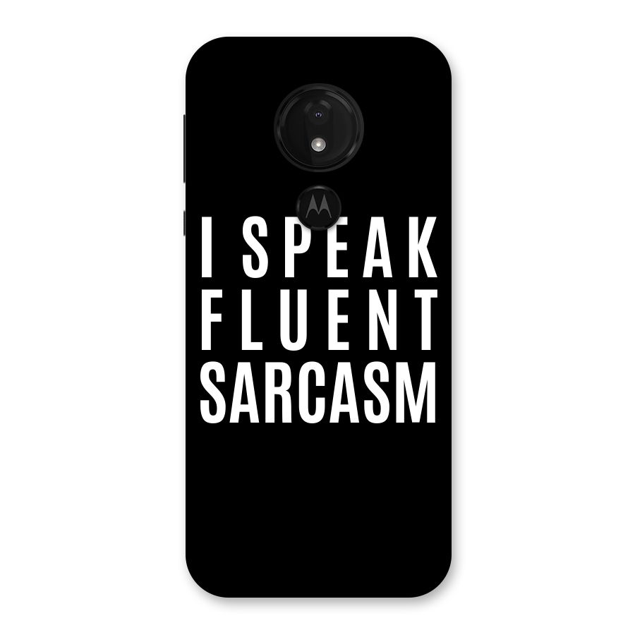 Fluent Sarcasm Back Case for Moto G7 Power