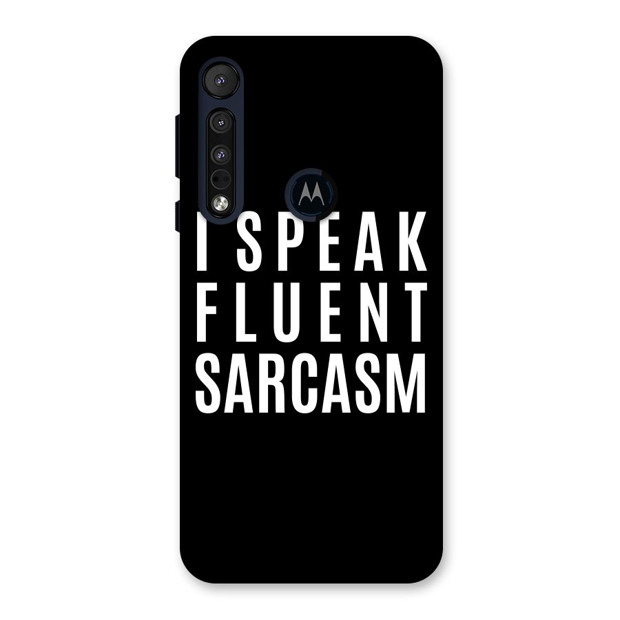 Fluent Sarcasm Back Case for Motorola One Macro